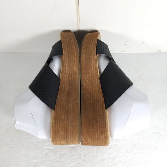 Coconuts By Matisse Women's Study US 8M Black Wedge Slide Sandals Shoes - Picture 11 of 14